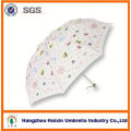 2015 Latest Best Selling Custom 3 folding umbrella